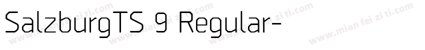SalzburgTS 9 Regular字体转换